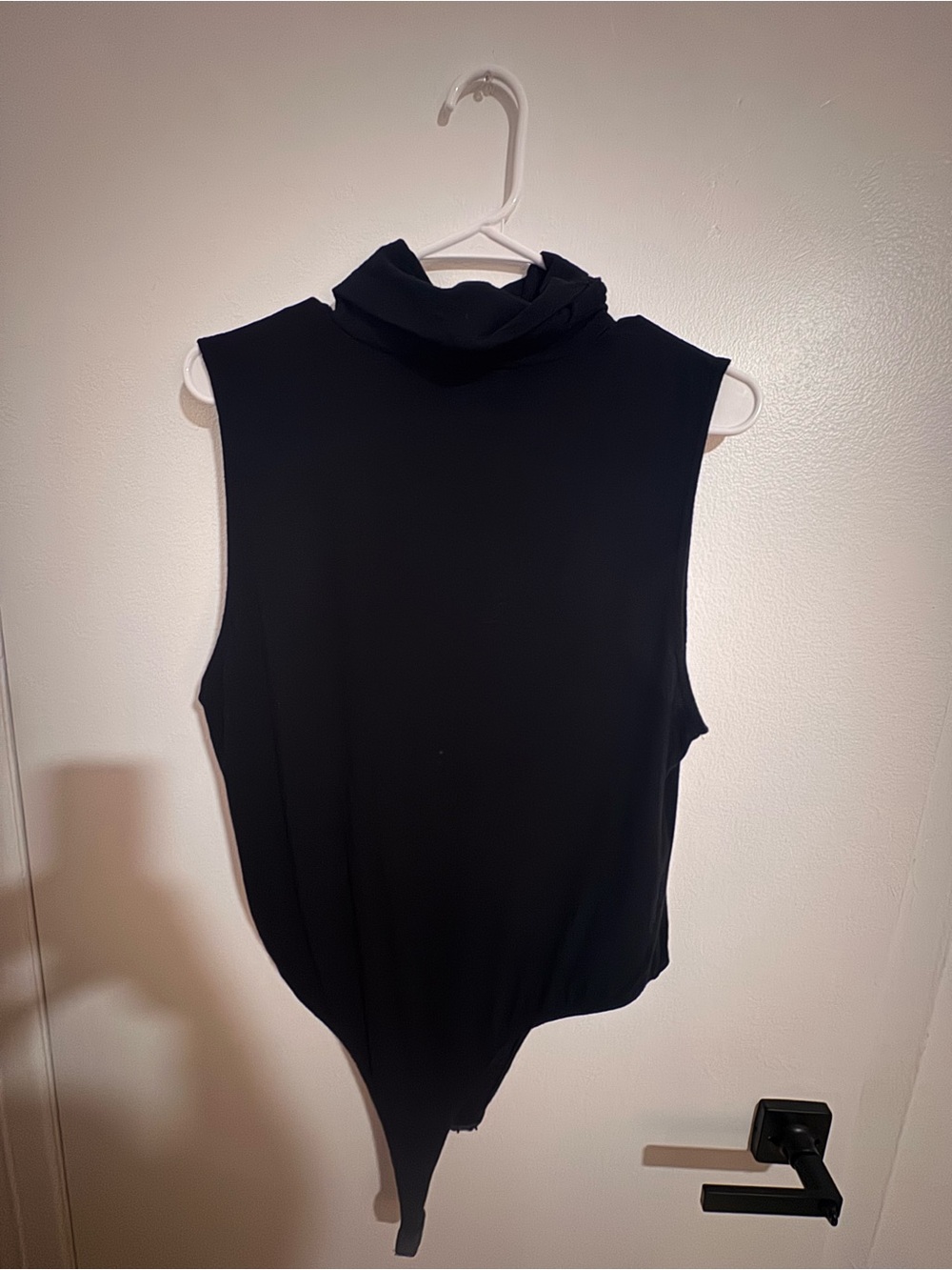 Simons Contemporaine Sleeveless Black Turtleneck Bodysuit black XL